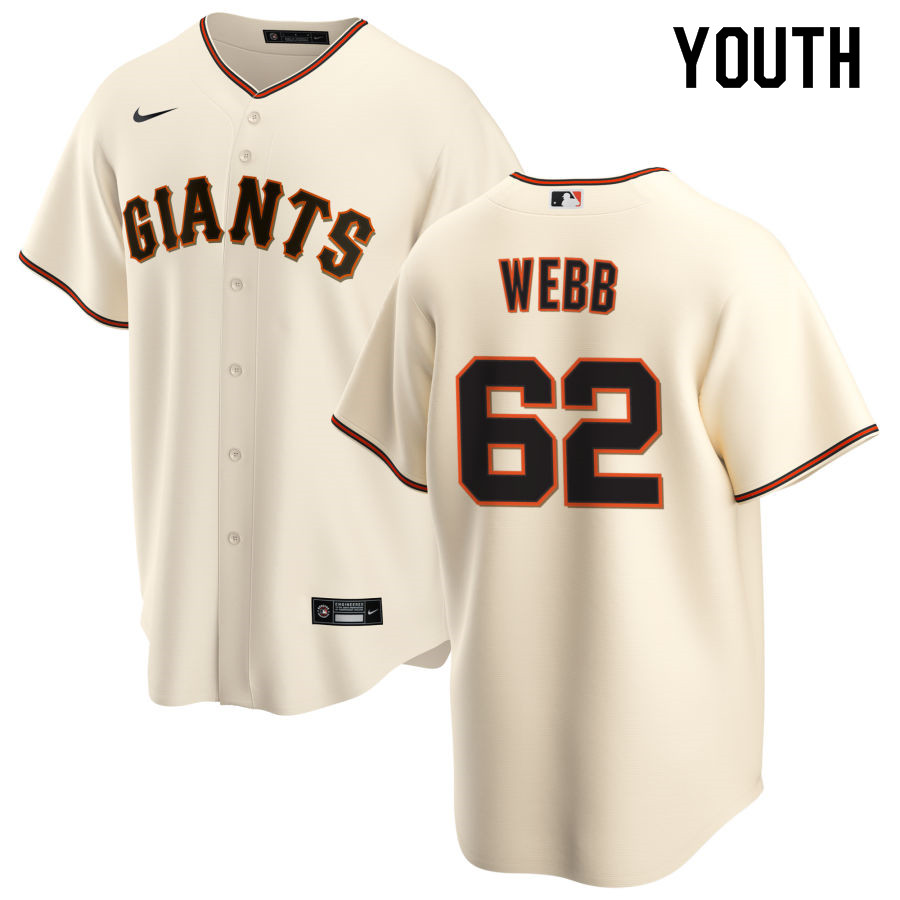 Nike Youth #62 Logan Webb San Francisco Giants Baseball Jerseys Sale-Cream